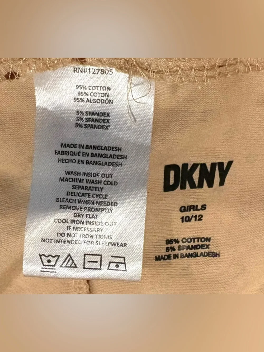 DKNY Girls Leggings 2 Pairs
